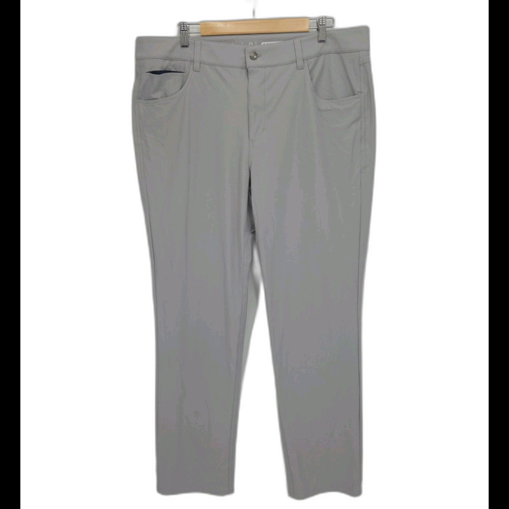 Johnnie-O Mens Cross Country Prep-Formance Pants Gray Size 38x32